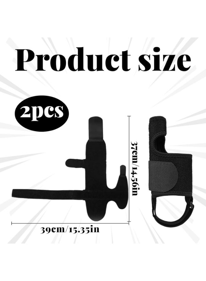 زوج من مقومات أصابع القدم الكبيرة، مصححات إصبع قابلة للتعديل لتقويم الأصابع لدعم اليوم والليل - Image 2